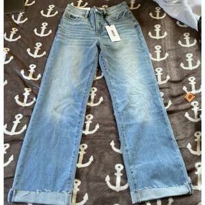 MICA Denim Los Angeles “Amanda” Jean W Straight Light Blue High Rise 27x29 NWT